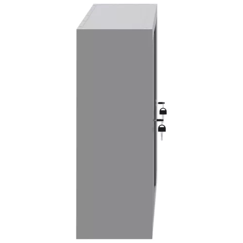  Falra Szerelhető Szerszámos Szekrény Pegboarddal Fekete 100x20x55 cm Acél