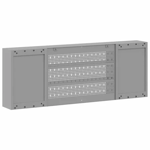  Szerszám szekrény polcokkal Fekete és Szürke 50 x 20 x 55 cm