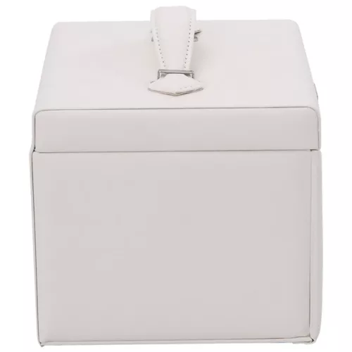  ékszerdoboz 4 rétegű tükörrel zárható fehér 22,5x17,5x16,5 cm