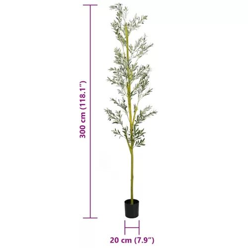  zöld mesterséges olajfa 1000 levél 300 cm