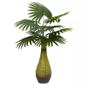  zöld mesterséges pálmanövény 9 levéllel 65 cm