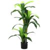  zöld mesterséges dracaena fa 36 levéllel 120 cm