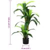  zöld mesterséges dracaena fa 36 levéllel 120 cm