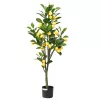  zöld mesterséges citromfa 136 levéllel 120 cm