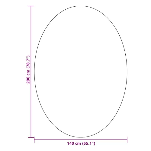  Területszőnyegek Ovális HUARTE Krém 200 x 140 cm