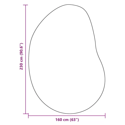  Szőnyeg Antracitszürke 160 x 230 cm Pamut