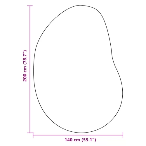  Szőnyeg Erdőzöld 140 x 200 cm Gyapjú