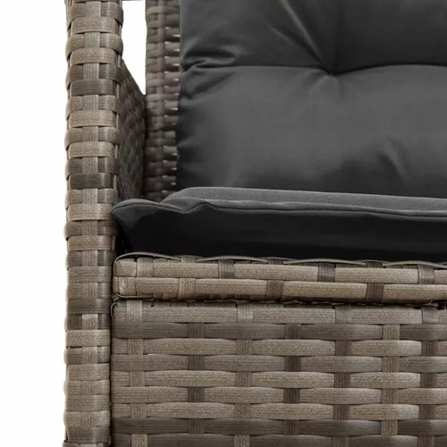  Kerti Kanapé Szett párnával 2 pcs polirattan