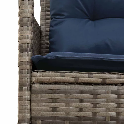  Kerti Kanapé Szett párnával 2 pcs polirattan