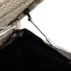  világosszürke polyrattan kerti tárolópad párnával