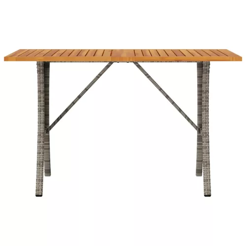  3 személyes szürke polyrattan kerti kanapé asztallal&párnával