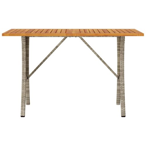  3 személyes szürke polyrattan kerti kanapé asztallal&párnával