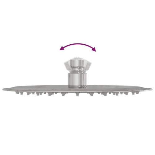  kerek rozsdamentes acél esőztető zuhanyrózsa 20 cm