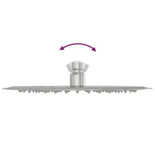  kerek rozsdamentes acél esőztető zuhanyrózsa 25 cm