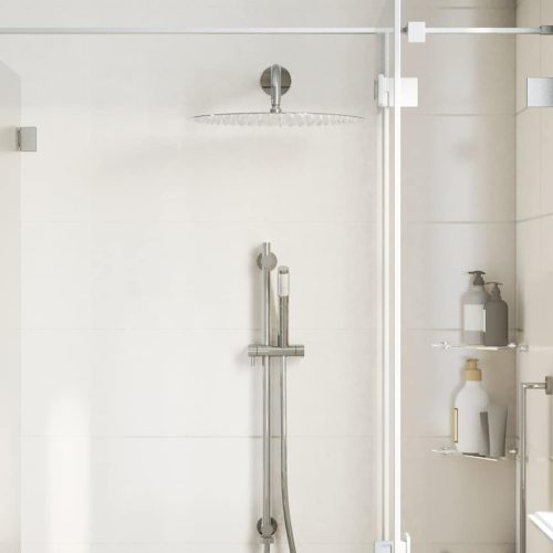  kerek rozsdamentes acél esőztető zuhanyrózsa 40 cm