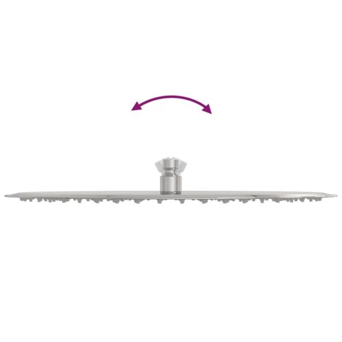  kerek rozsdamentes acél esőztető zuhanyrózsa 40 cm