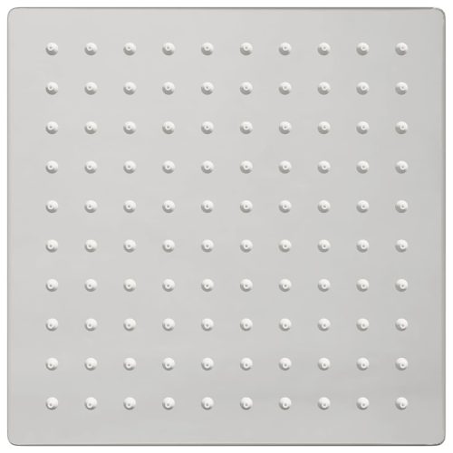  négyszögletes rozsdamentes acél esőztető zuhanyrózsa 20x20 cm