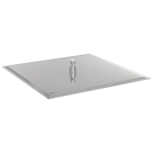  négyszögletes rozsdamentes acél esőztető zuhanyrózsa 40x40 cm