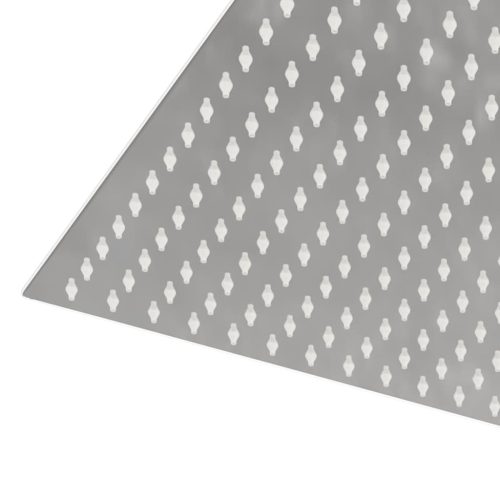  négyszögletes rozsdamentes acél esőztető zuhanyrózsa 40x40 cm