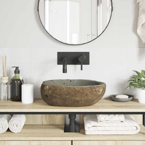  Folyóköves mosdó Világosszürke (30-37) x (25-30) x 12 cm