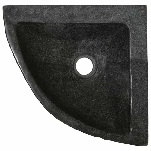  Fali sarokmosdó Szürke (38-45) x (38-45) x 12 cm Folyami kő