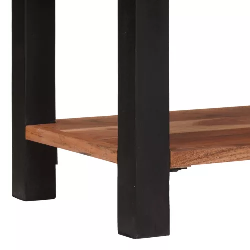  Könyvszekrény Barna, Fekete 50 x 30 x 110 cm Tömör Akácfa