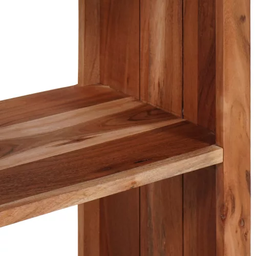  Könyvszekrény Barna, Fekete 80 x 30 x 110 cm Tömör Akácfa