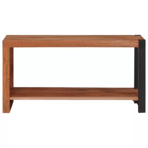  Könyvszekrény Barna, Fekete 80 x 30 x 110 cm Tömör Akácfa