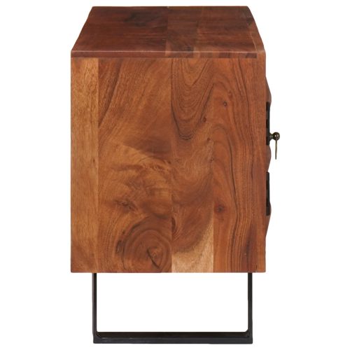  Média tárolószekrények és állványok polcokkal tárolóval ajtóval Barna