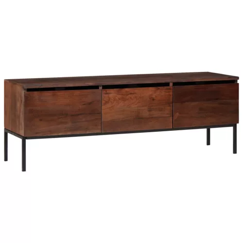  Média tárolószekrények és állványok mézbarna tömör akácfa