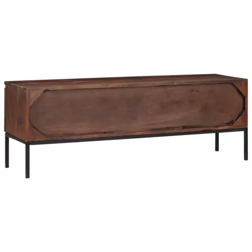  Média tárolószekrények és állványok mézbarna tömör akácfa