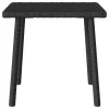  téglalap fekete polyrattan kerti dohányzóasztal 40x40x37 cm