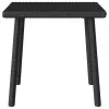  téglalap fekete polyrattan kerti dohányzóasztal 40x40x37 cm