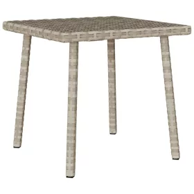  téglalap polyrattan kerti dohányzóasztal 40x40x37cm