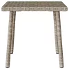  téglalap polyrattan kerti dohányzóasztal 40x40x37cm