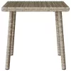  téglalap polyrattan kerti dohányzóasztal 40x40x37cm