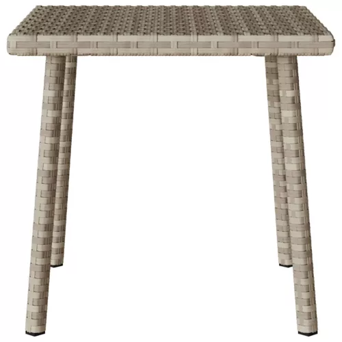  téglalap polyrattan kerti dohányzóasztal 40x40x37cm