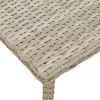 téglalap polyrattan kerti dohányzóasztal 40x40x37cm
