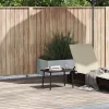  téglalap barna polyrattan kerti dohányzóasztal 60x40x37cm