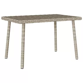  téglalap polyrattan kerti dohányzóasztal 60x40x37cm