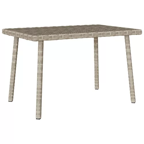  téglalap polyrattan kerti dohányzóasztal 60x40x37cm