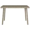  téglalap polyrattan kerti dohányzóasztal 60x40x37cm