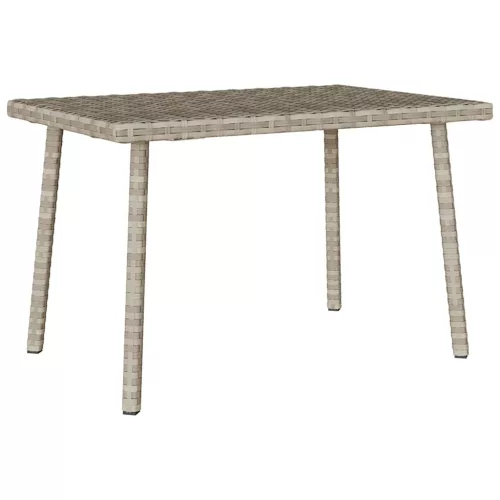  téglalap polyrattan kerti dohányzóasztal 60x40x37cm