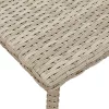  téglalap polyrattan kerti dohányzóasztal 60x40x37cm