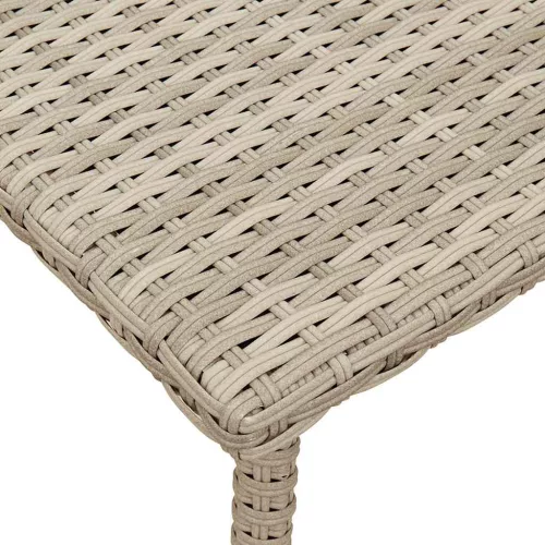  téglalap polyrattan kerti dohányzóasztal 60x40x37cm