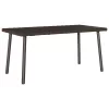  téglalap barna polyrattan kerti dohányzóasztal 80x40x37cm