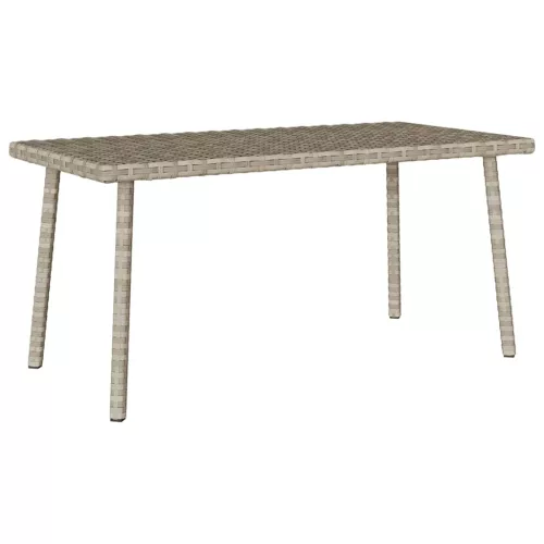  téglalap polyrattan kerti dohányzóasztal 80x40x37cm