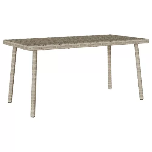  téglalap polyrattan kerti dohányzóasztal 80x40x37cm