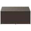  barna polyrattan kerti tárolóláda 110x50x58 cm
