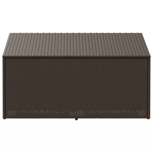  barna polyrattan kerti tárolóláda 110x50x58 cm